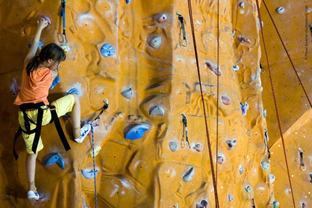Bild Klettern in einer Kletterhalle