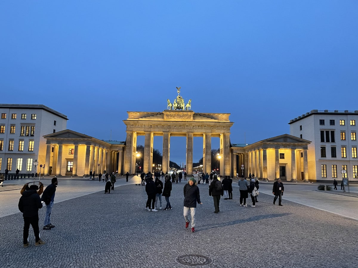 Bild Brandenburger Tor Abenddämmerung